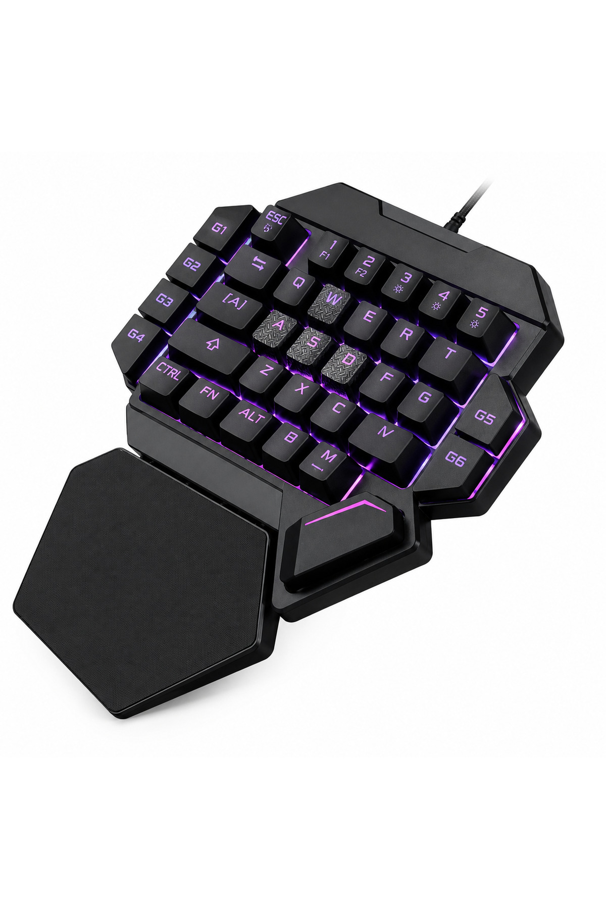K50 Tek El Mekanik Oyuncu Klavyesi — Blue Switch, RGB, 35 Tuş